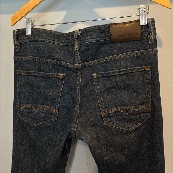 BOSS ORANGE Men's Dark Blue BUTTON FLY Jeans Size 32/30 - Picture 7 of 12